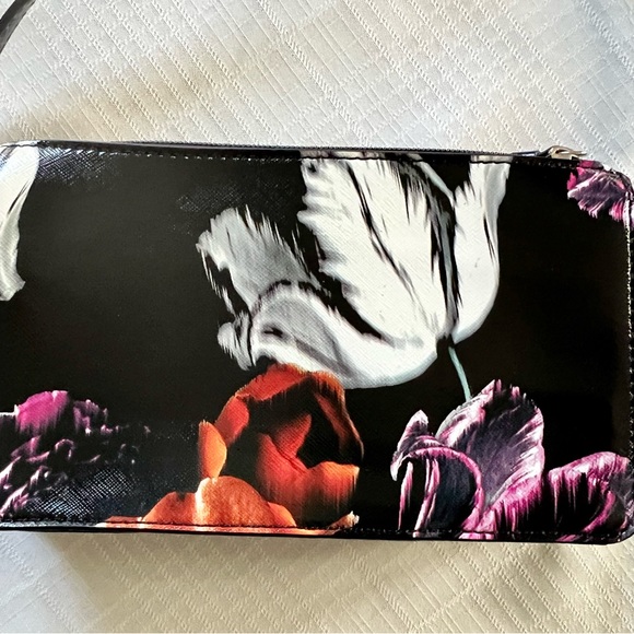 Nine West Black Floral Purse - Picture 6 of 11